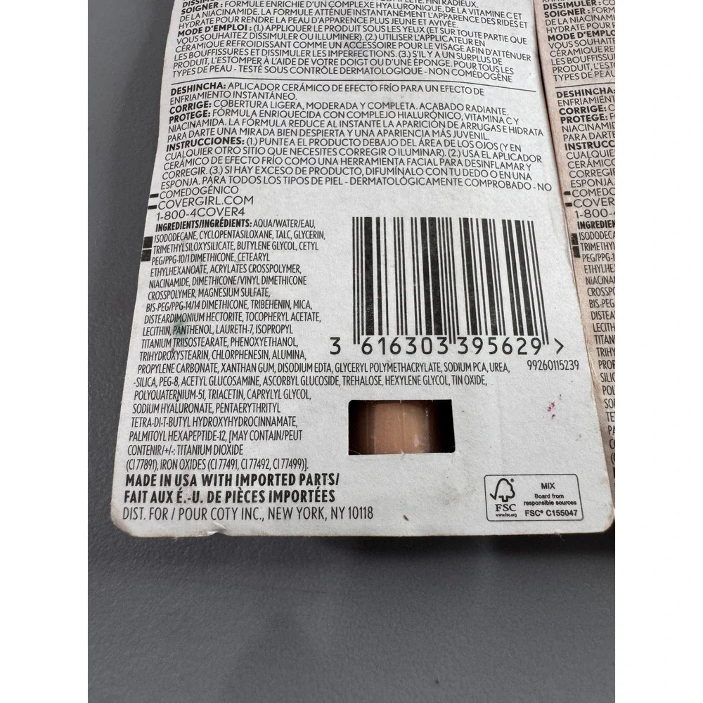 Covergirl Simply Ageless Concealer Women 340 Creamy Natural NEW Triple Action